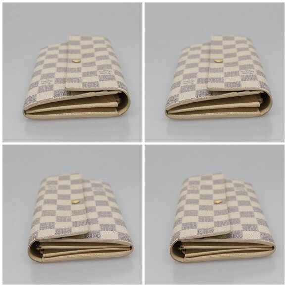 LOUIS VUITTON Damier Azur Portefeuille Sarah Long Wallet N61735 LV Auth 138500 - Picture 16 of 16